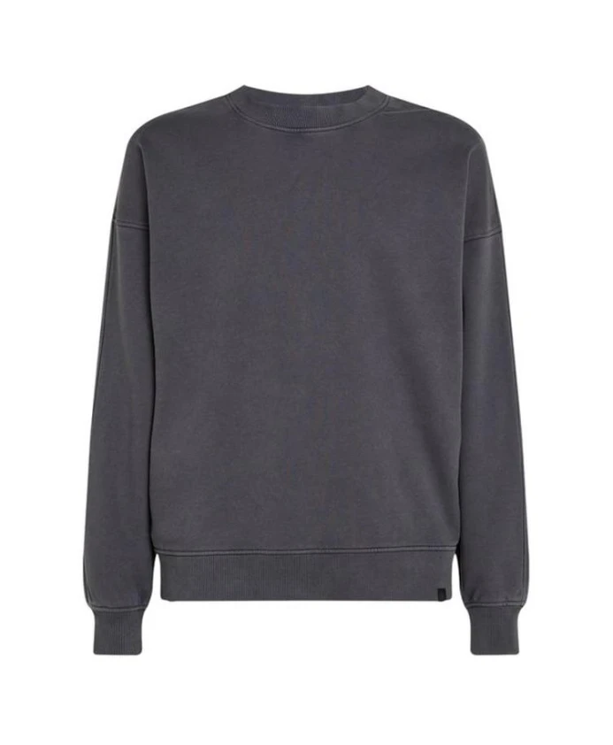 

Стираная плотная толстовка с круглым вырезом Calvin Klein Jeans, серый