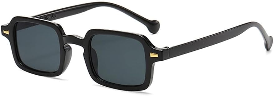 

Солнцезащитные очки LVTFCO Classic Rectangle для женщин, овальные солнцезащитные очки в винтажном стиле для мужчин и женщин, модные очки с защитой от УФ-излучения UV400, Black Grey