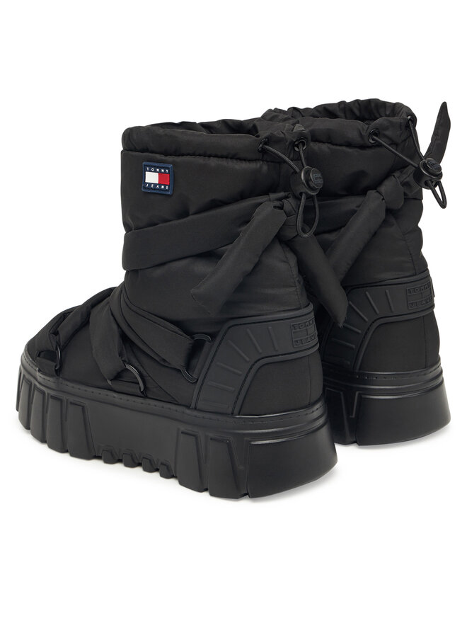 Зимние сапоги Tjw Chunky Snow Boot Nylon EN0EN02842 Tommy Jeans, черный — фото 3