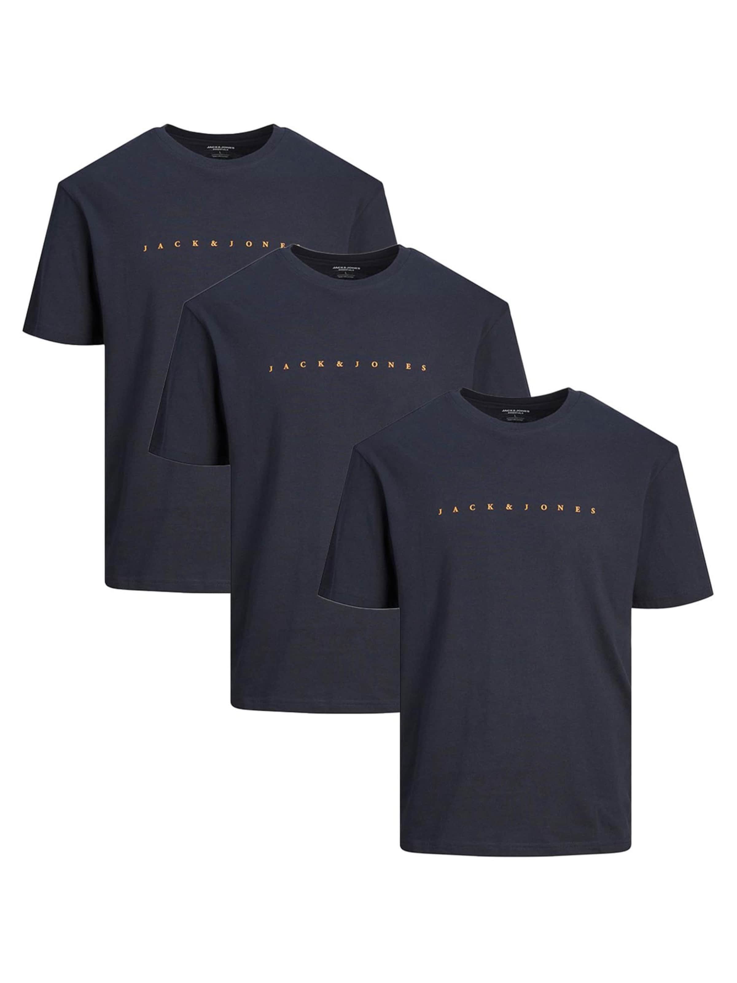 

JACK & JONES Футболка 'Star JJ' в темно-синем цвете