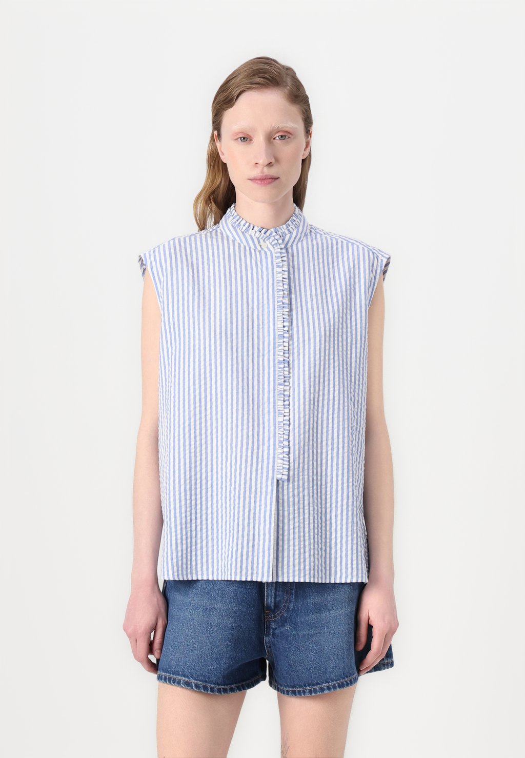 

Блузка на пуговицах RUFFLE SHIRT - Top Tommy Hilfiger, синий