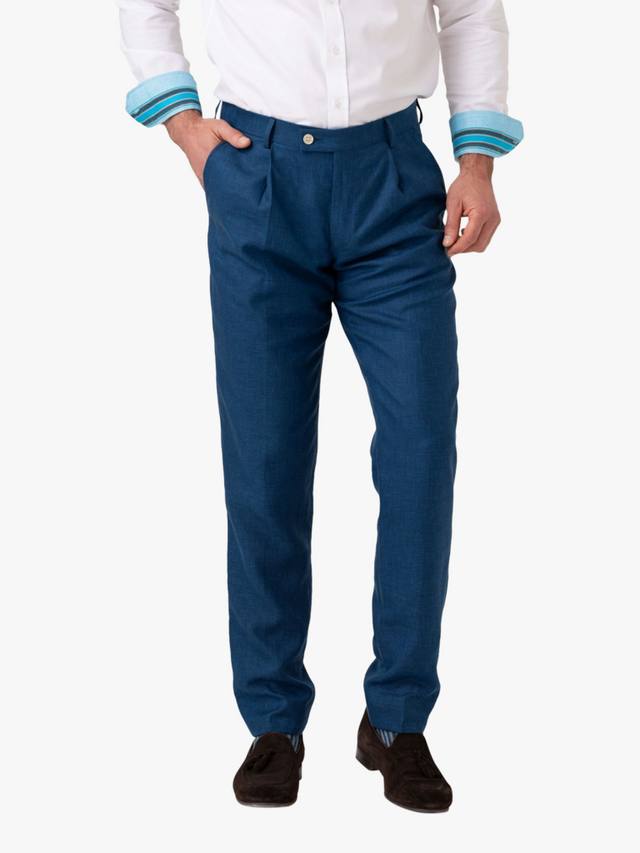 

Брюки от костюма из льняной смеси KOY, Blue Teal