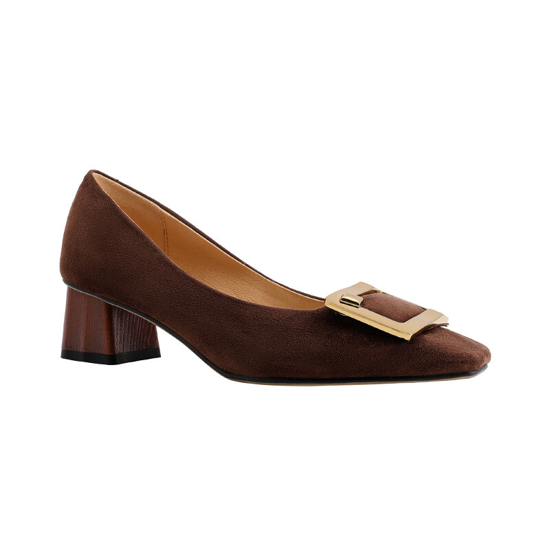 Туфли женские повседневные Women's Casual Shoes Women's Echo&Yolo, цвет Coffee — фото 4