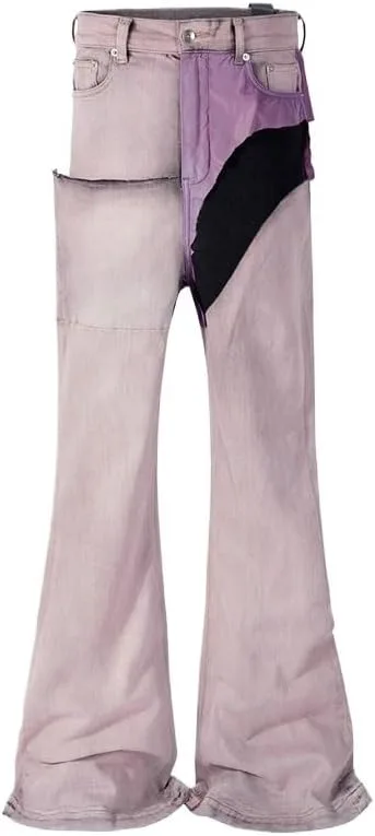 

Spliced Coating Micro Layered Stacked Wax Pants для мужчин и женщин SIDUFHAOPKLL