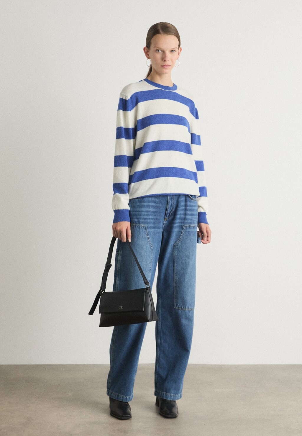 

Джемпер STRIPE KASEY SWEATER Mads Nørgaard, синий