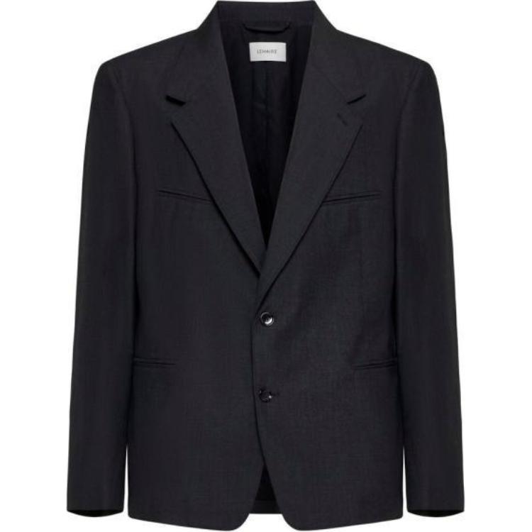 

Приталенный однобортный V-образный жакет Lemaire, черный