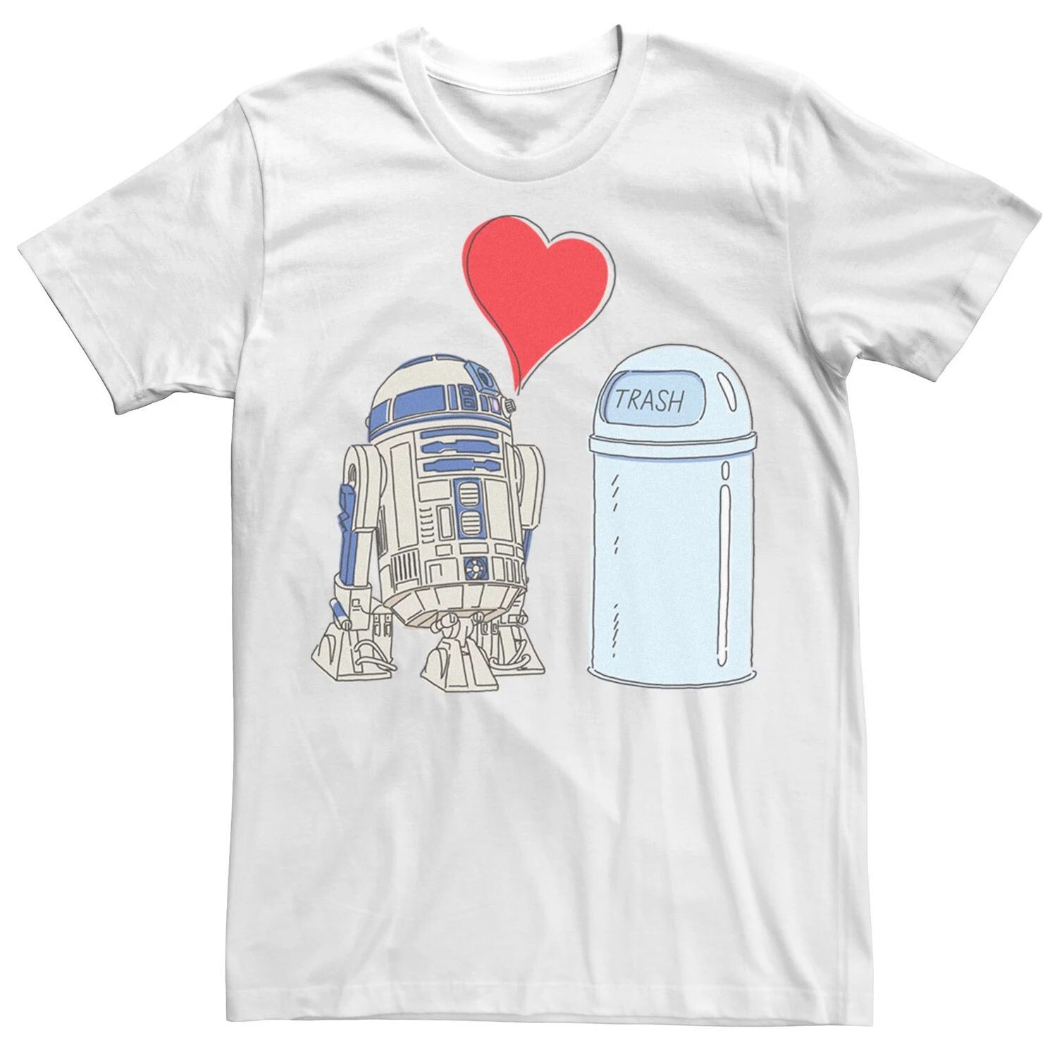 

Мужская футболка R2-D2 Loves Trash Can Star Wars