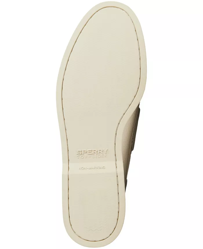 Мужские классические оригинальные лодочные туфли с 2 отверстиями Authentic Original 2-Eye Boat Shoe Sperry, белый — фото 4