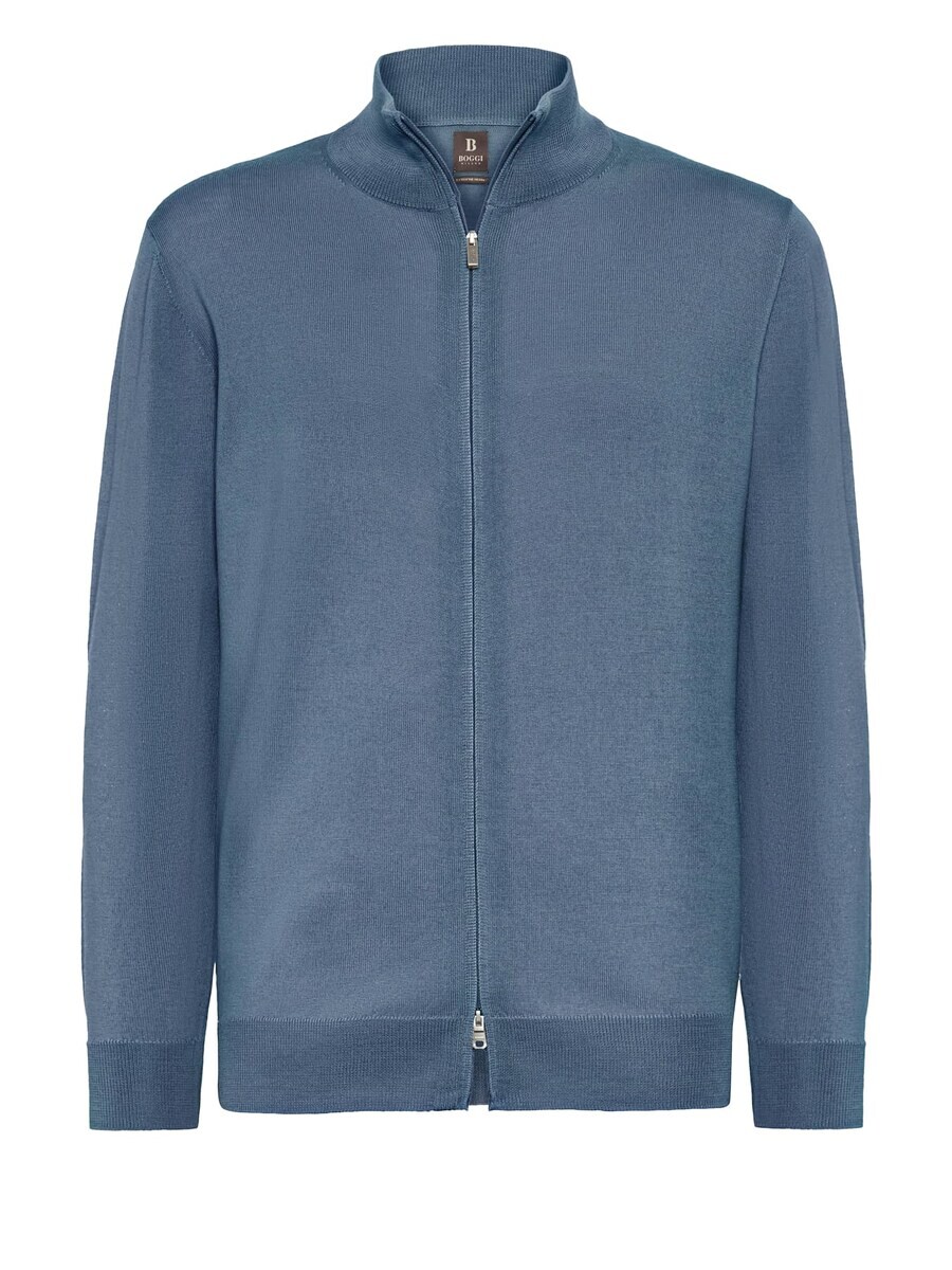 

Вязаный кардиган Boggi Milano Knit Cardigan, индиго
