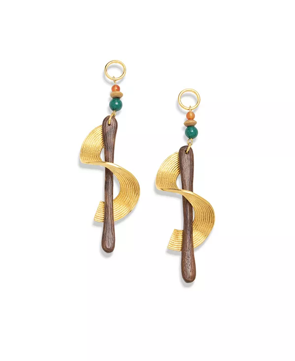 

Серьги-Подвески Issi, покрытые 18-каратным золотом Nectar Nectar New York, gold