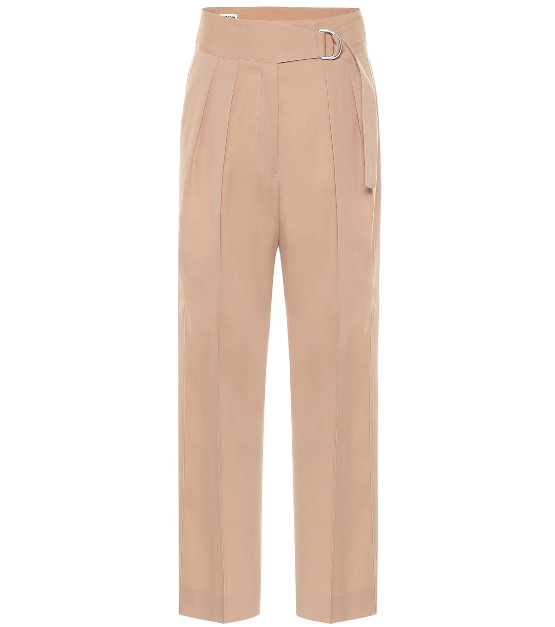 

Брюки из шерстяного габардина с высокой талией Jil Sander, Dark Beige