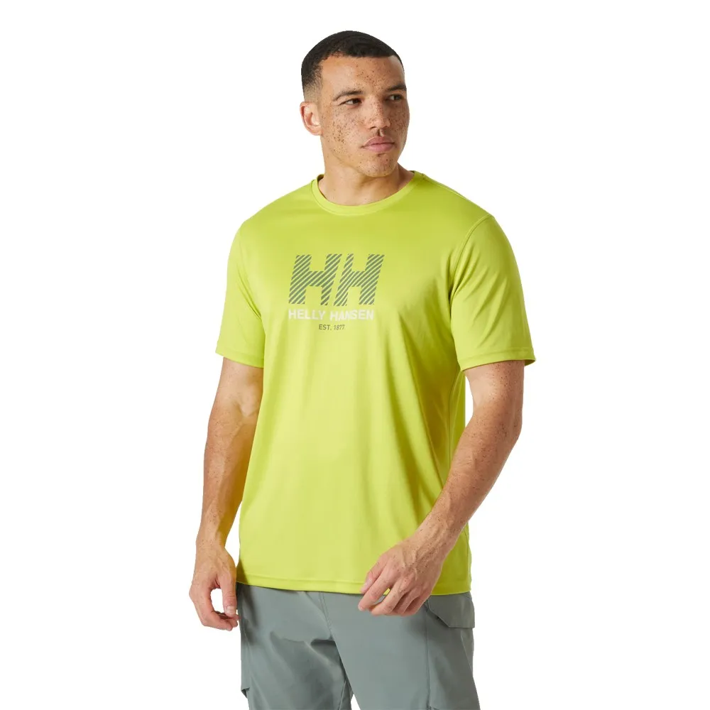 

Базовый слой Helly Hansen Tech Graphic 2.0 short sleeve, желтый