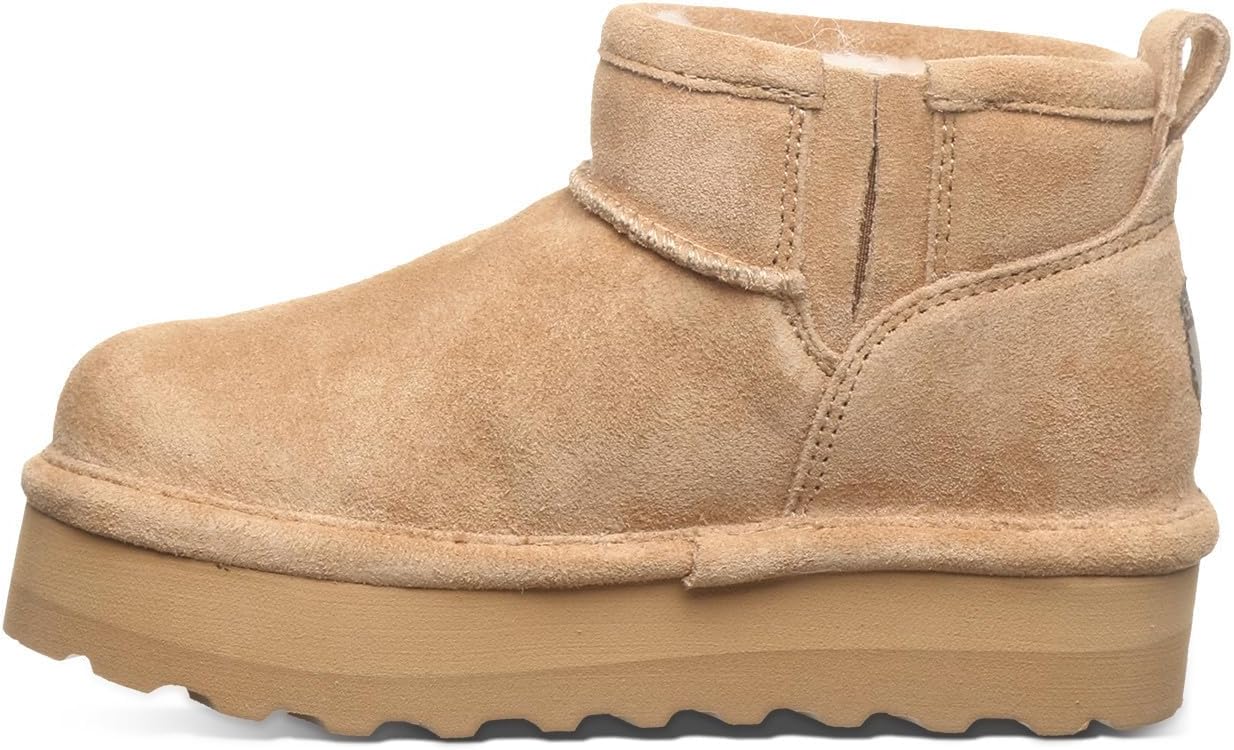 BEARPAW Унисекс-Детские Ретро Короткие Ботинки до Щиколотки (Маленький и Большой Ребенок), Iced Coffee Solid — фото 2