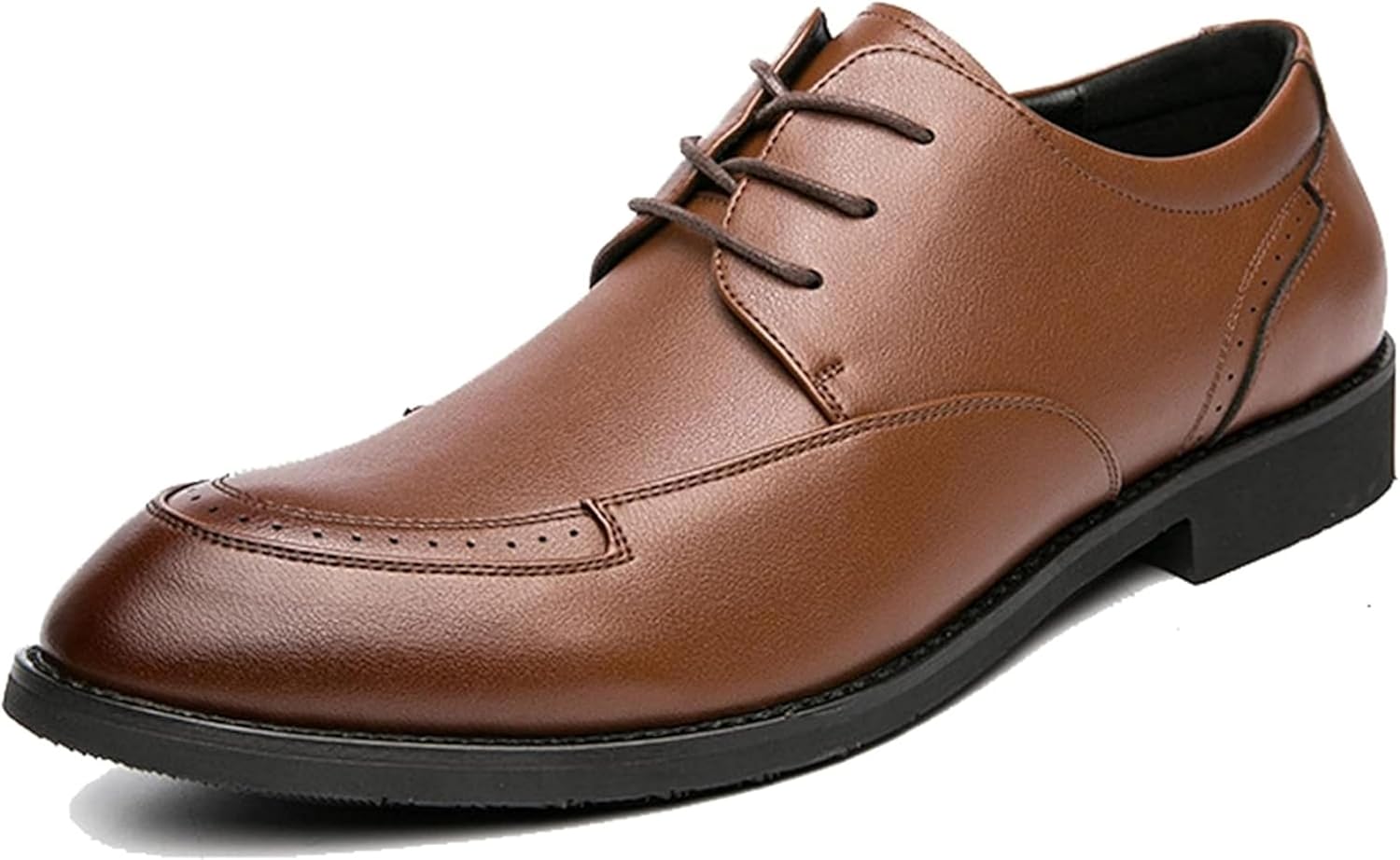 

Мужские современные повседневные оксфорды осень/зима формальные британские туфли для офиса Generic, коричневый