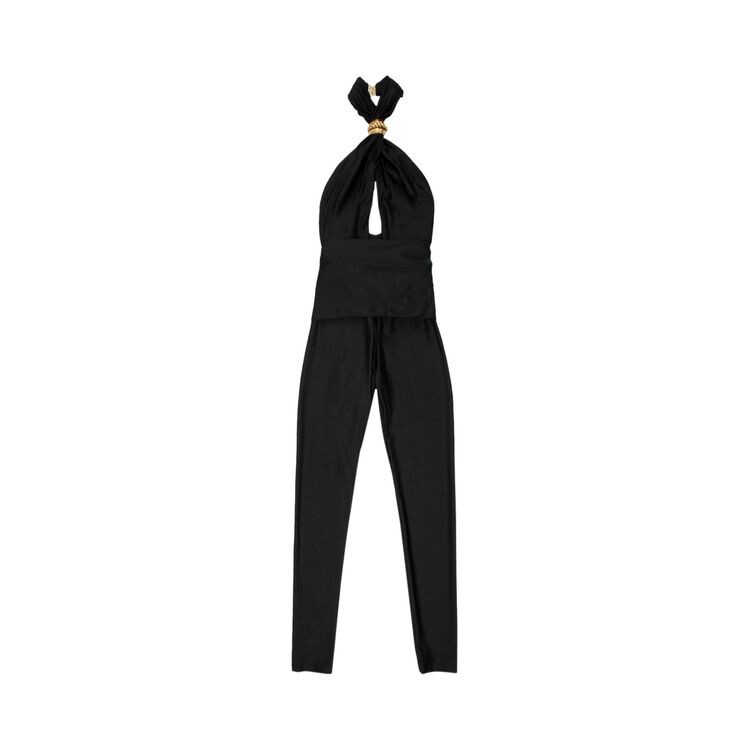 

Комбинезон Saint Laurent Jeweled Halter Jumpsuit Black, черный