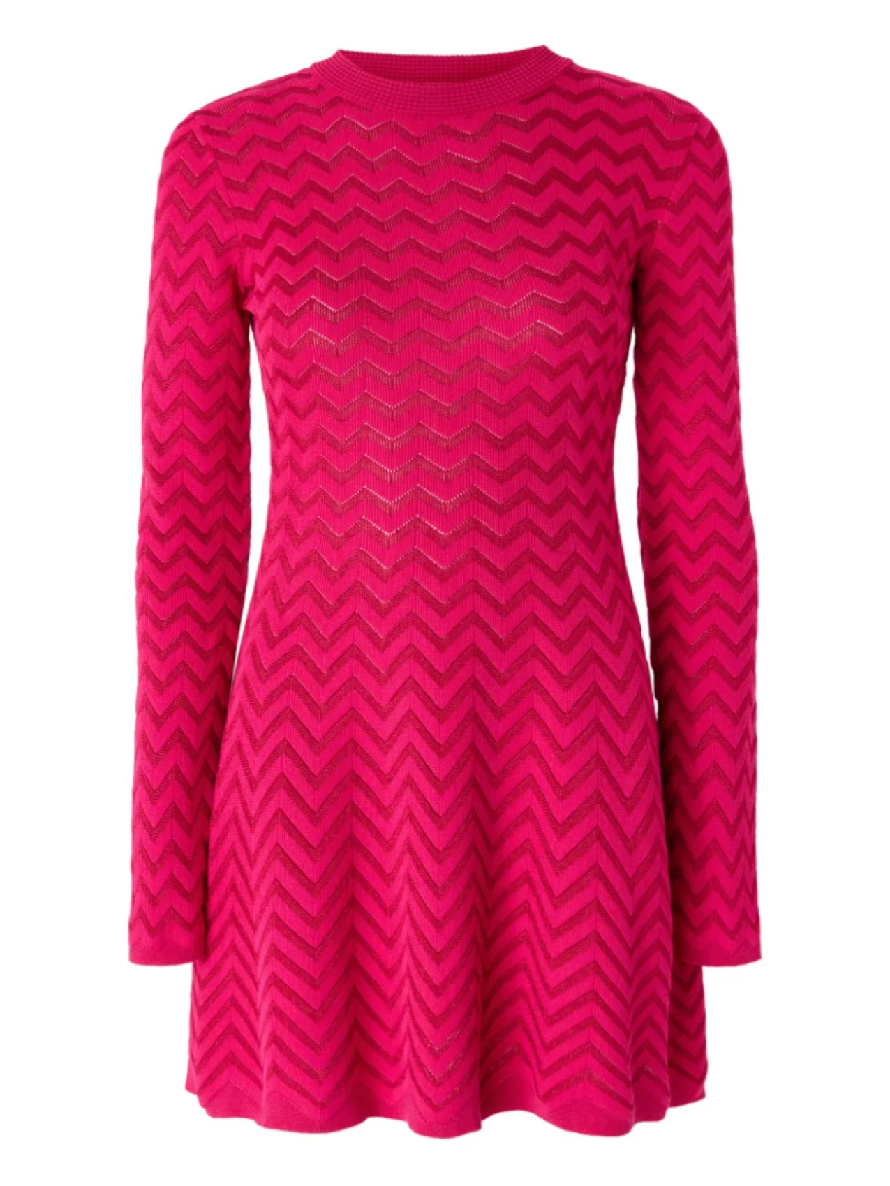 

Мини-платье с зигзагообразным узором Missoni, розовый