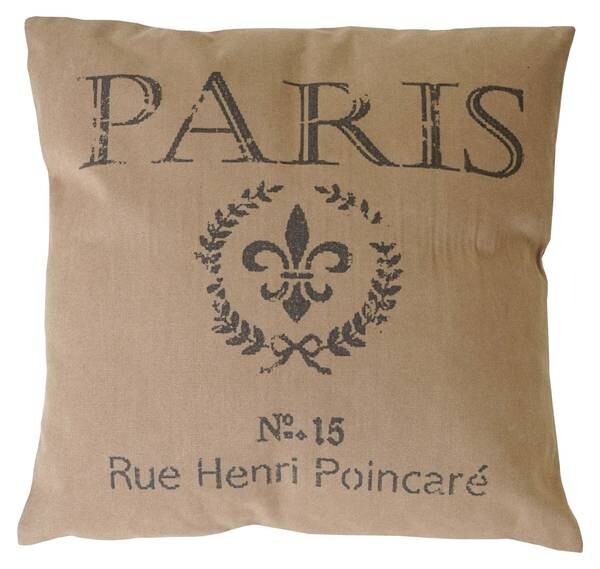 

Декоративная подушка HWC Paris, 45x12x12 см, коричневый