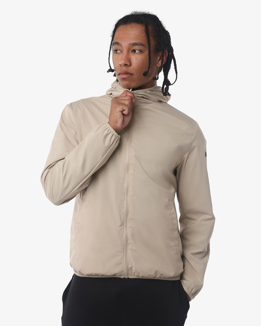 

JAKED Мужская синтетическая фитнес-куртка песочного и темно-синего цветов