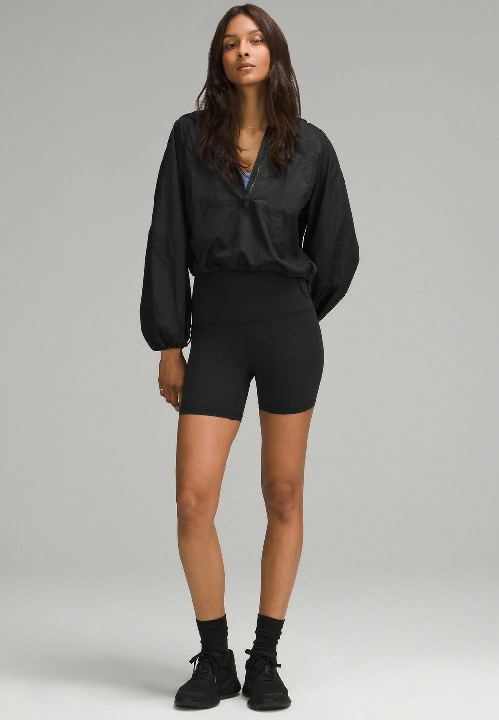 

Дождевик/водоотталкивающая куртка CROPPED ANORAK lululemon, черный