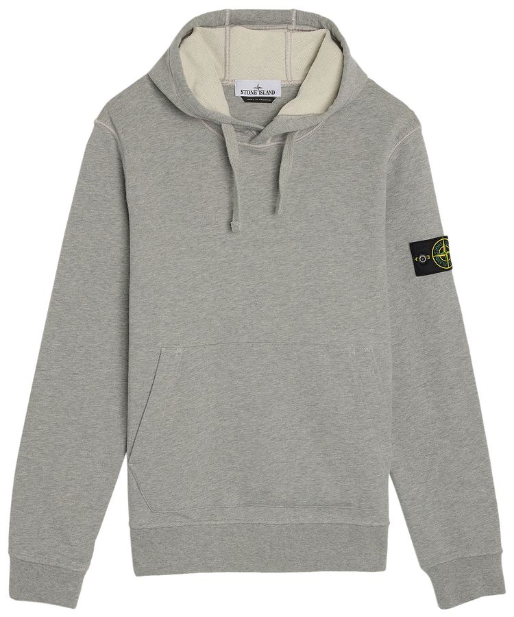 

Худи Stone Island Garment Dyed Fleece Hoodie 'Melange Grey', серый