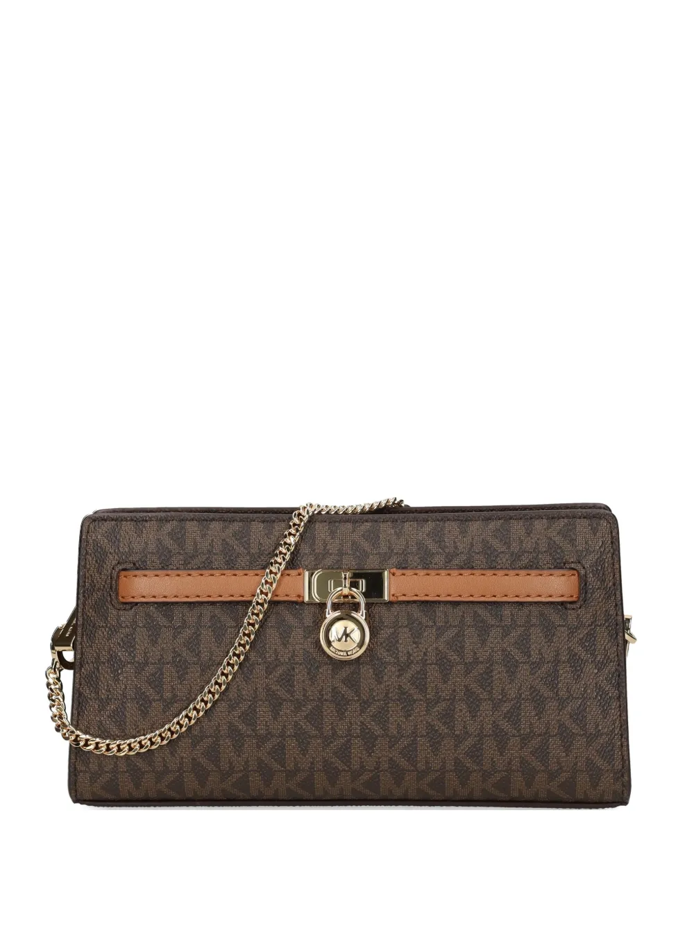 

Сумка-цепочка с монограммой Michael Michael Kors, коричневый