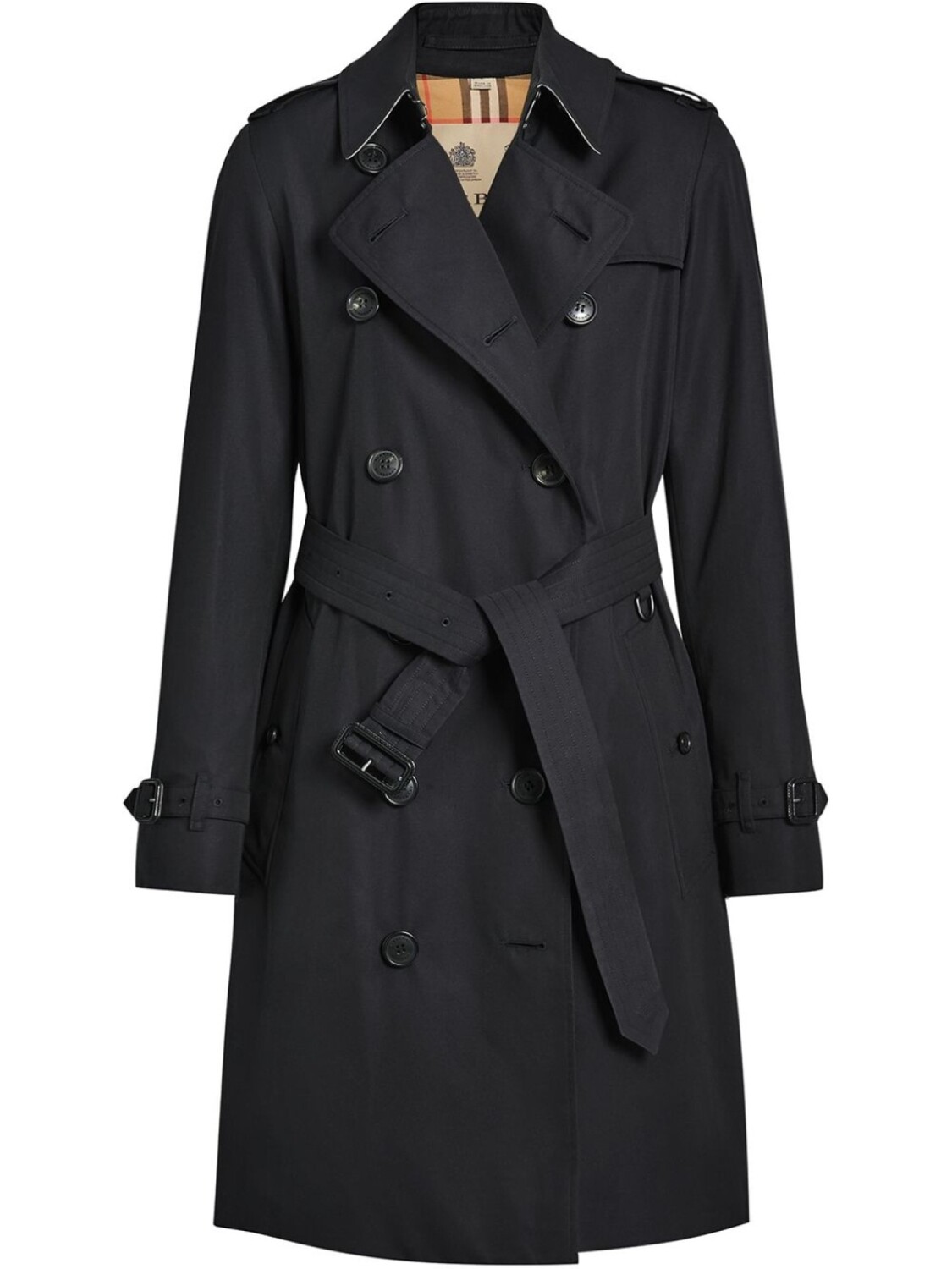 

Burberry классический двубортный тренч, синий