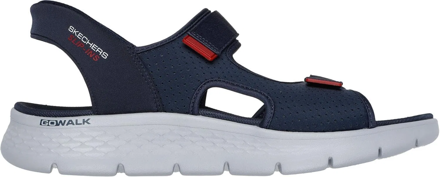 Сандалии с технологией Hands Free Slip-ins, Skechers, Navy/Red — фото 4
