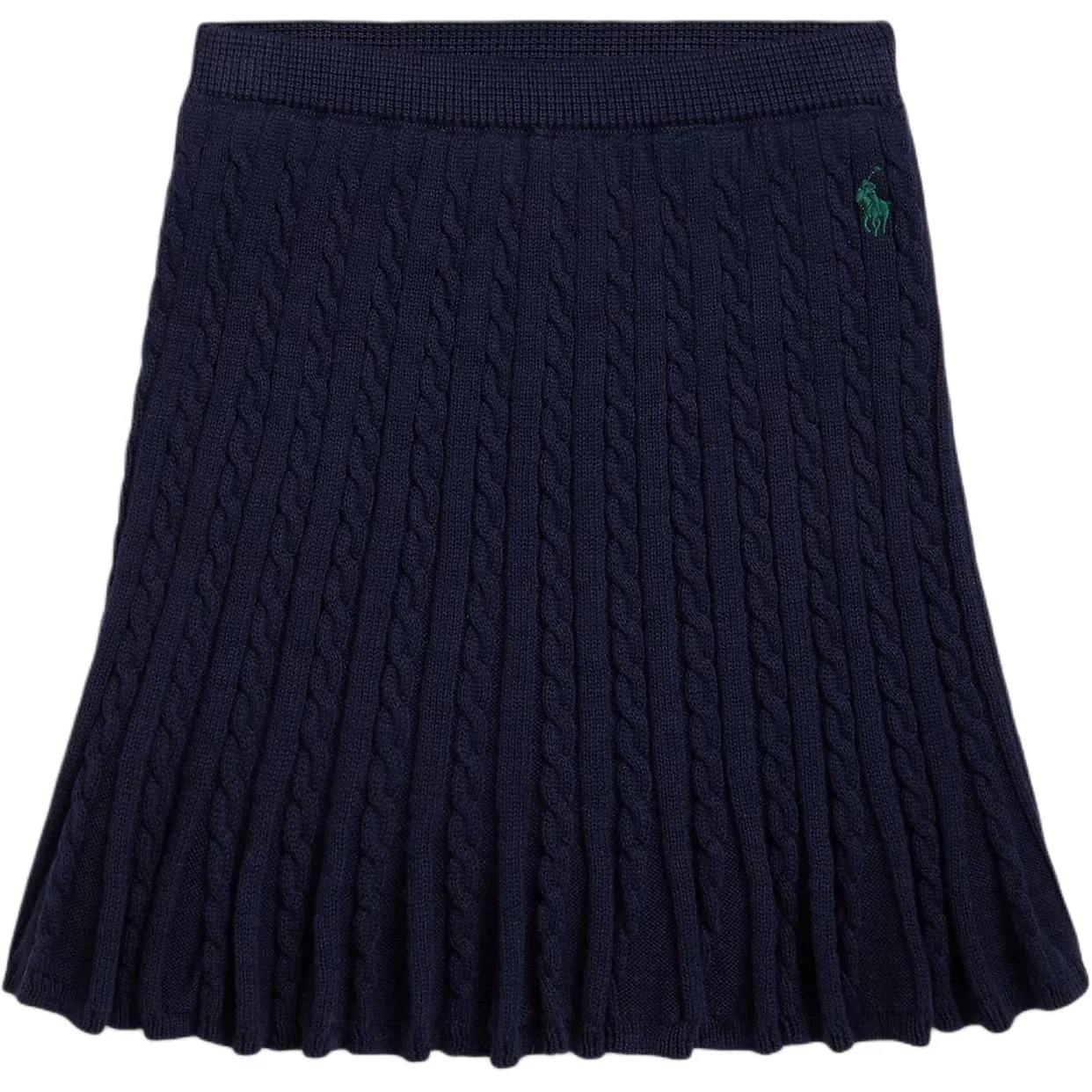 Однотонная умеренная юбка Kids' Polo Ralph Lauren, marine синий