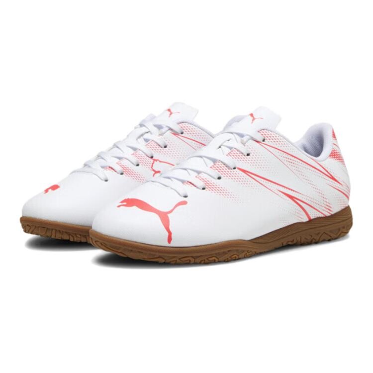 Футбольные бутсы Attacanto Kids Kids Low-top белые/красные Puma, красный — фото 3