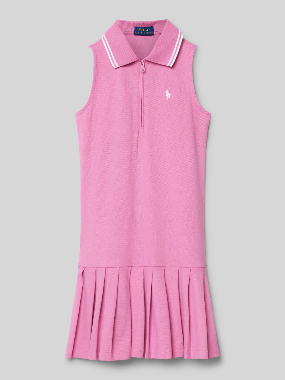 

Платье-поло с застежкой-молнией Polo Ralph Lauren Teens, розовый