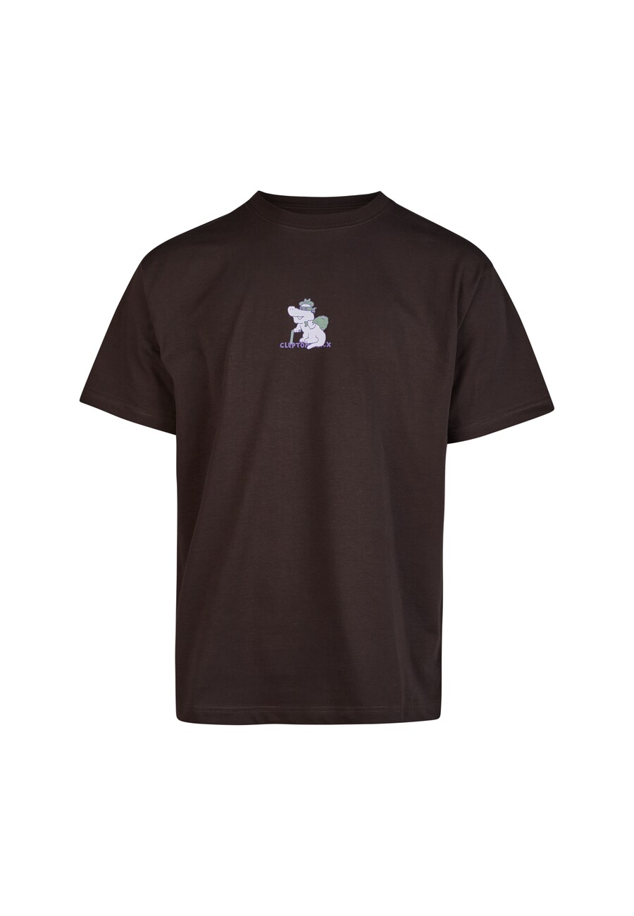 

Рубашка Cleptomanicx Classic Tee Old Thug, коричневый