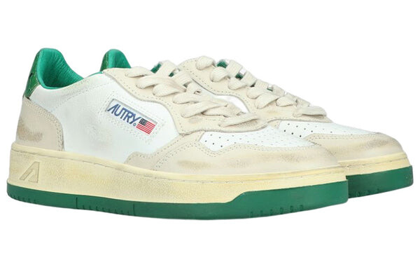 Кроссовки medalist low super vintage sneakers 'white green' Autry, белый — фото 2