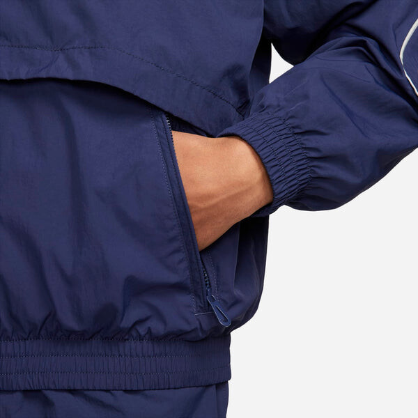 Куртка спортивная одежда solo swoosh тканые Куртка для трека Nike, синий — фото 4