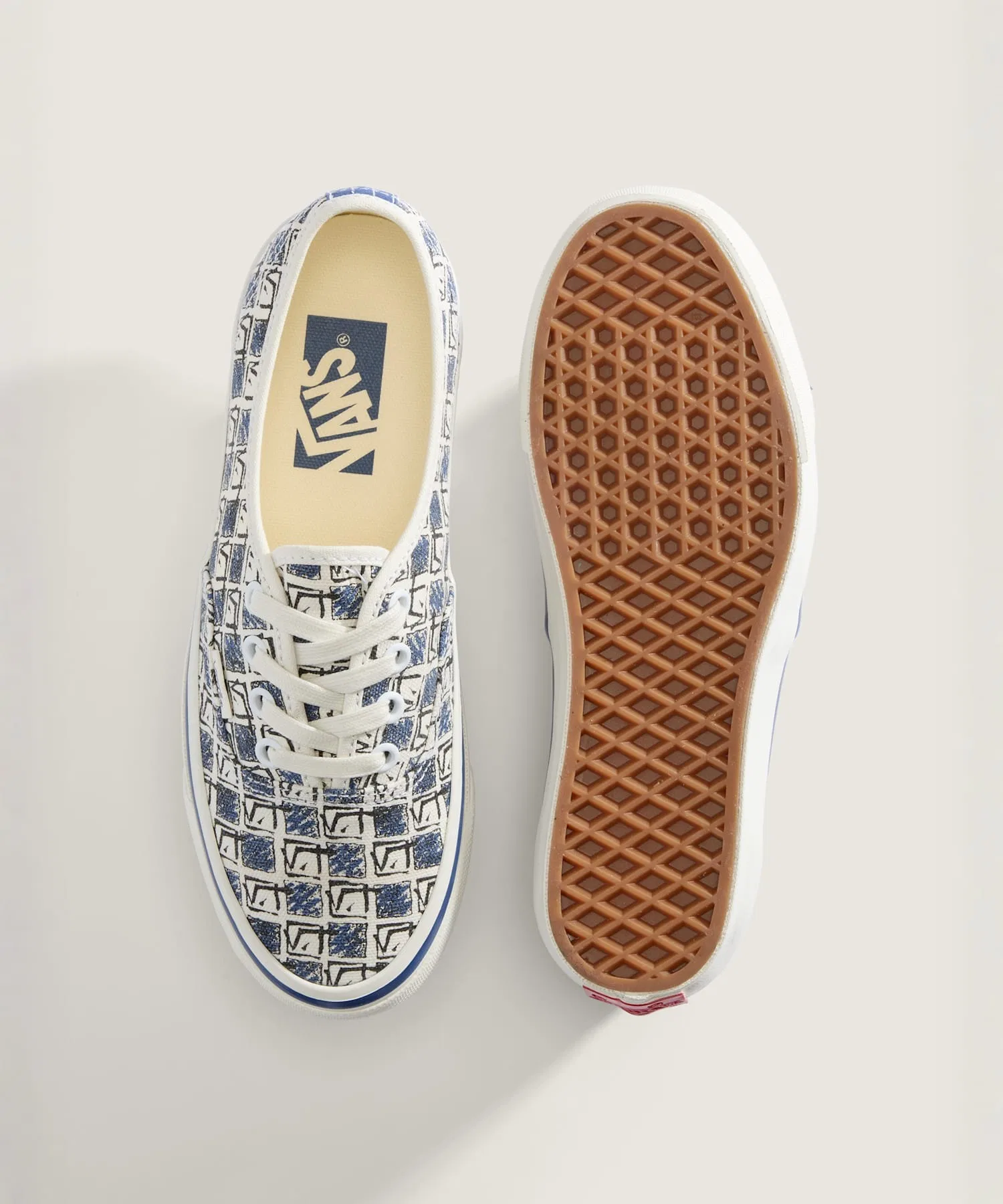 Унисекс кроссовки VANS Authentic 44 Archive тёмно-синие — фото 3