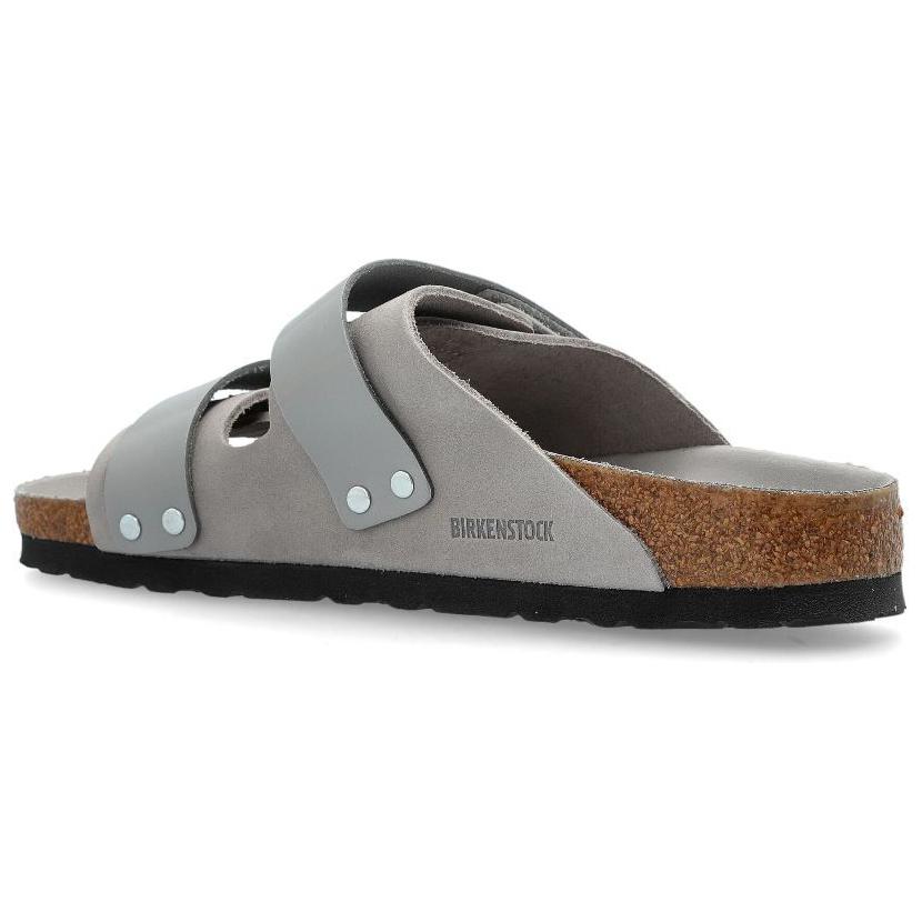 Birkenstock Женские противоскользящие шлепанцы Uji с резиновой подошвой серебристо-серые, цвет Silver Gray — фото 4