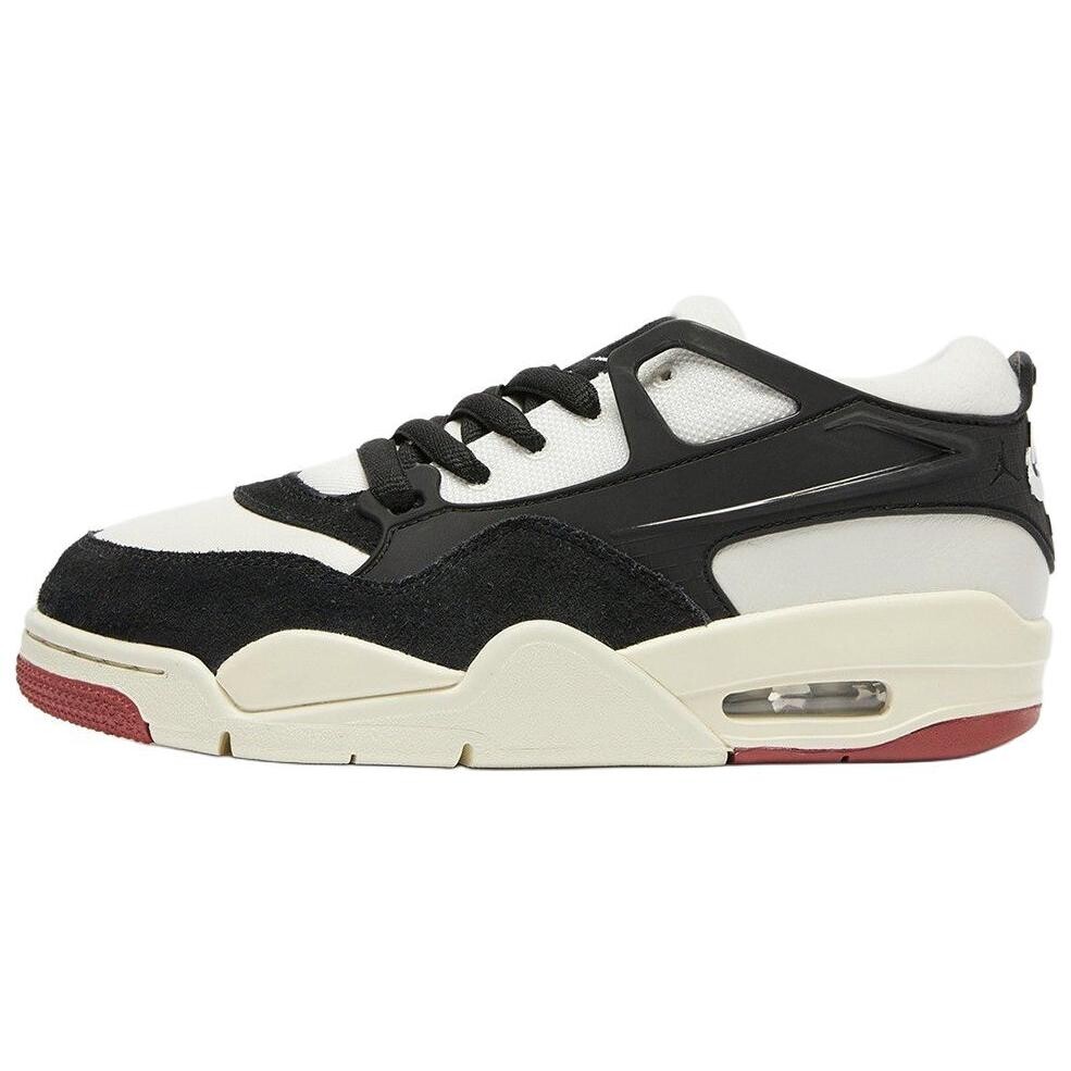 

Кроссовки Air Jordan 4 Vintage Basketball Shoes Men Low-top Sail Color/black Color-canyon Rust Color-coconut Milk Color-white Color, черный