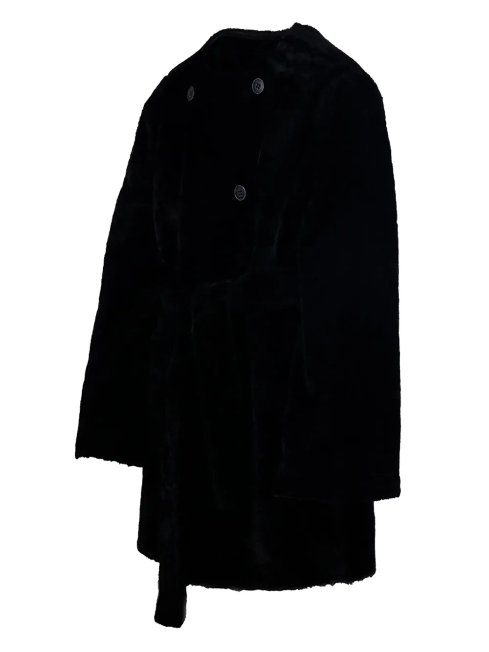 

Пальто с поясом на пуговицах By Malene Birger, черный