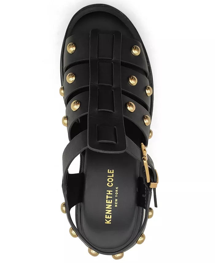 Женские сандалии Herron с открытым носком Almond Kenneth Cole New York, черный — фото 4
