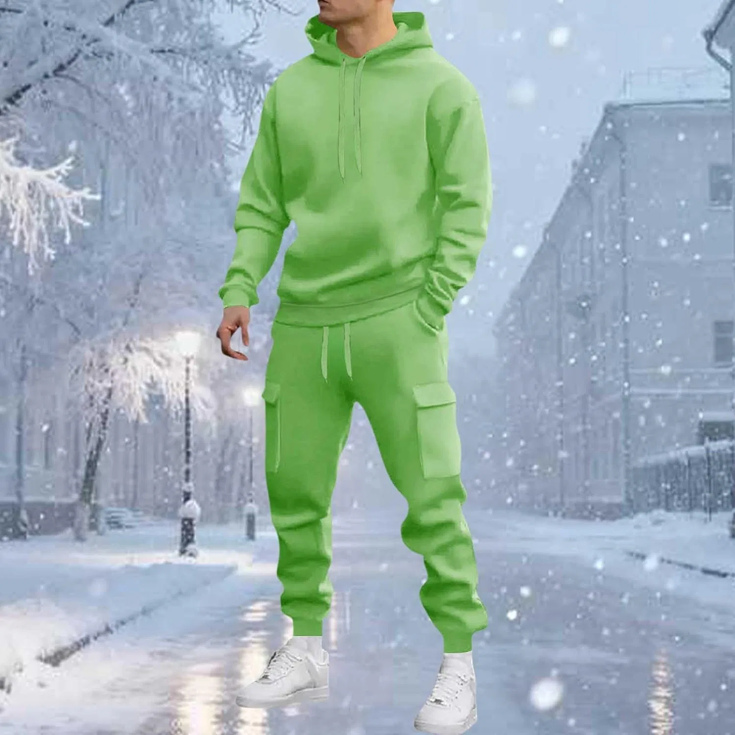Спортивный костюм из рипстоп-хлопка, Generic, A01_green — фото 2