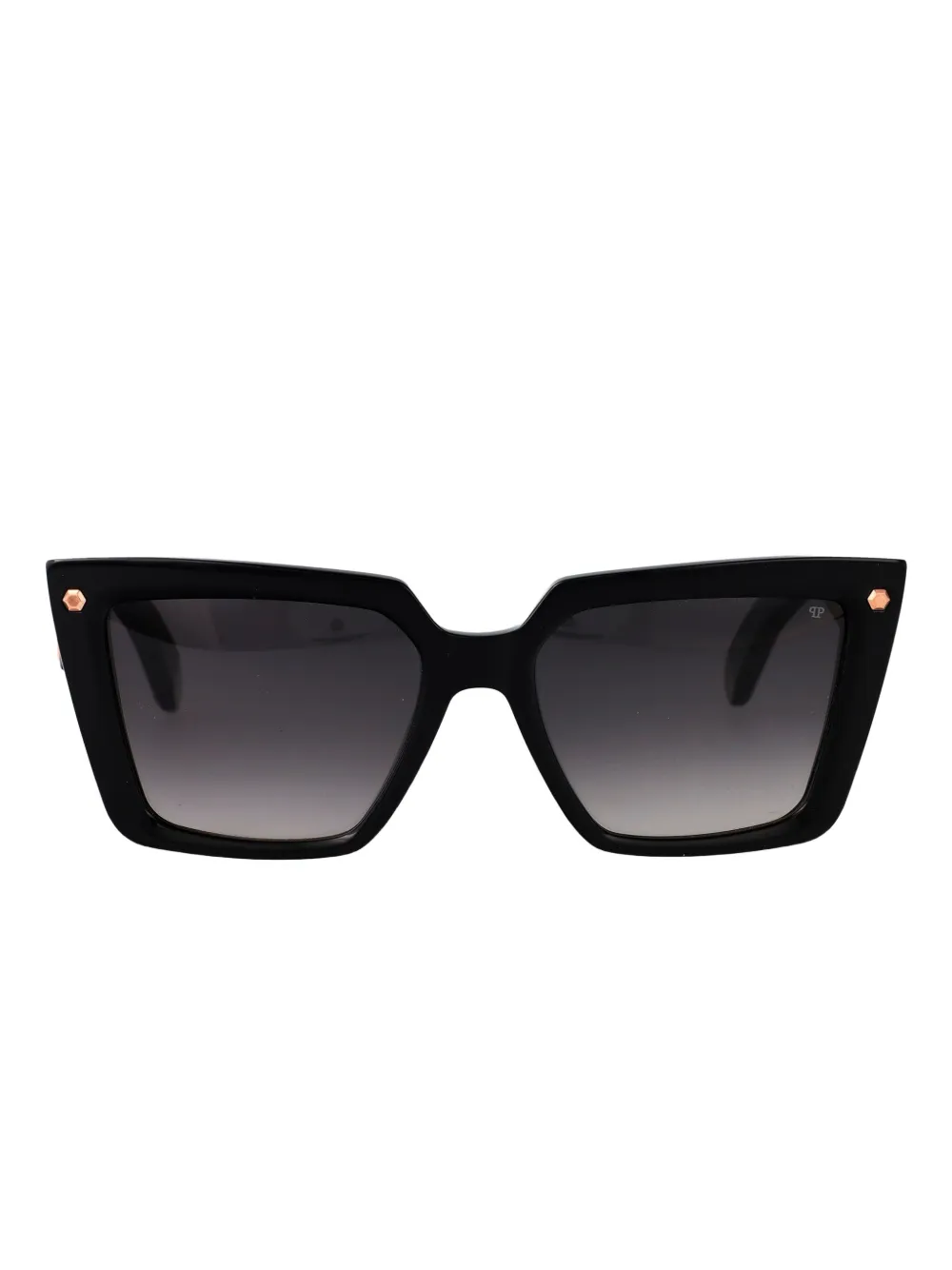 

Солнцезащитные очки в геометрической оправе Philipp Plein Eyewear, черный