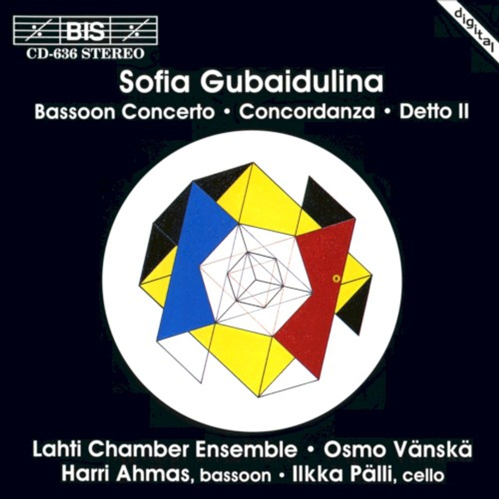 

Диск CD Bassoon Concerto/Detto Ii/Conc - Sofia Gubaidulina