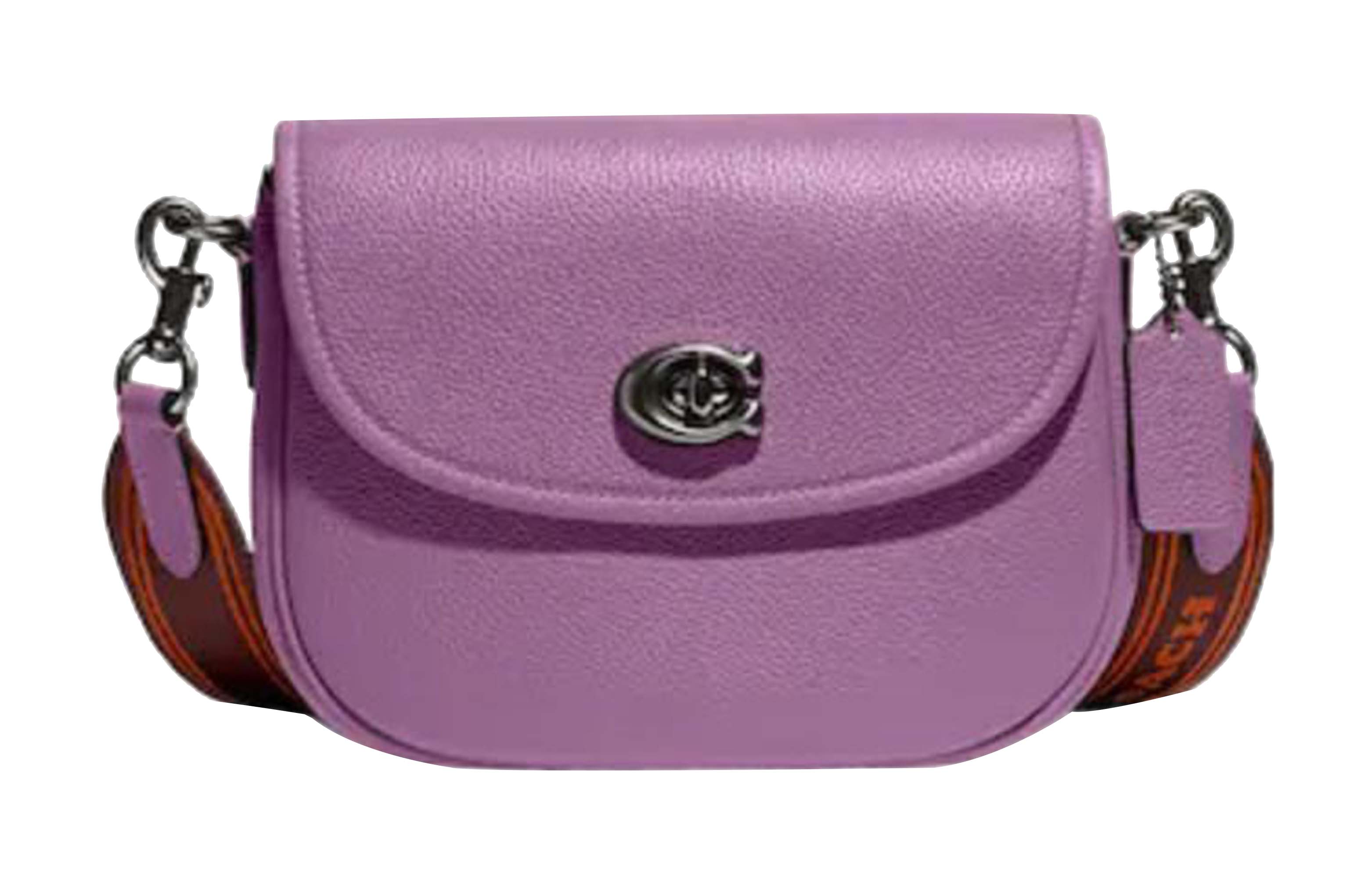 

COACH Искусственная кожаная сумка через плечо маленькая женская орхидея фиолетовый