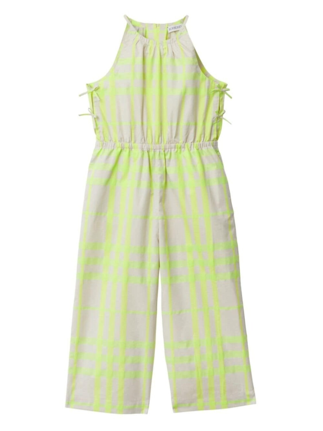 

Burberry Kids комбинезон в клетку, нейтральный цвет