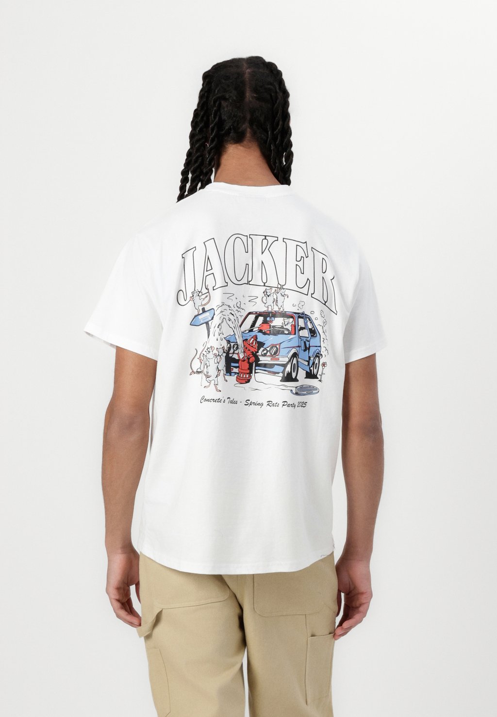 

Футболка с принтом RATS PARTY UNISEX Jacker, белый