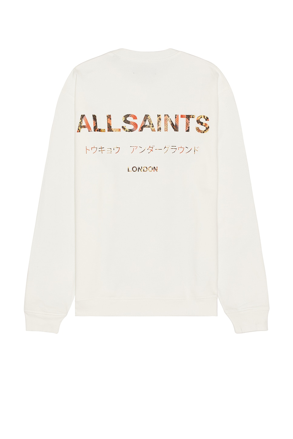 

Свитер с круглым вырезом Underground от Allsaints, ashen white & snake