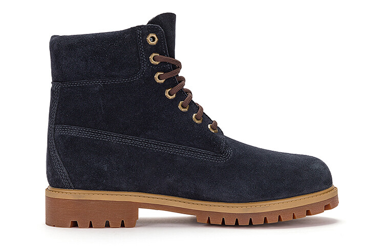 Мужские уличные ботинки Timberland из замши, темно-синий — фото 2