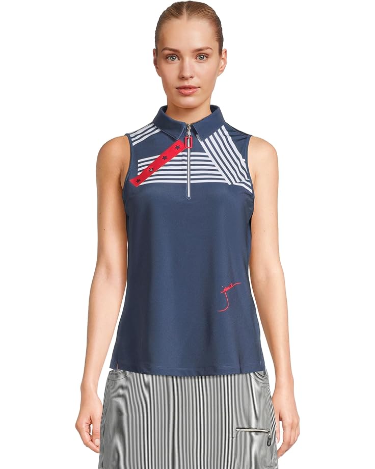 

Топ Jamie Sadock Crossings Sleeveless Top, цвет Moonlit Navy