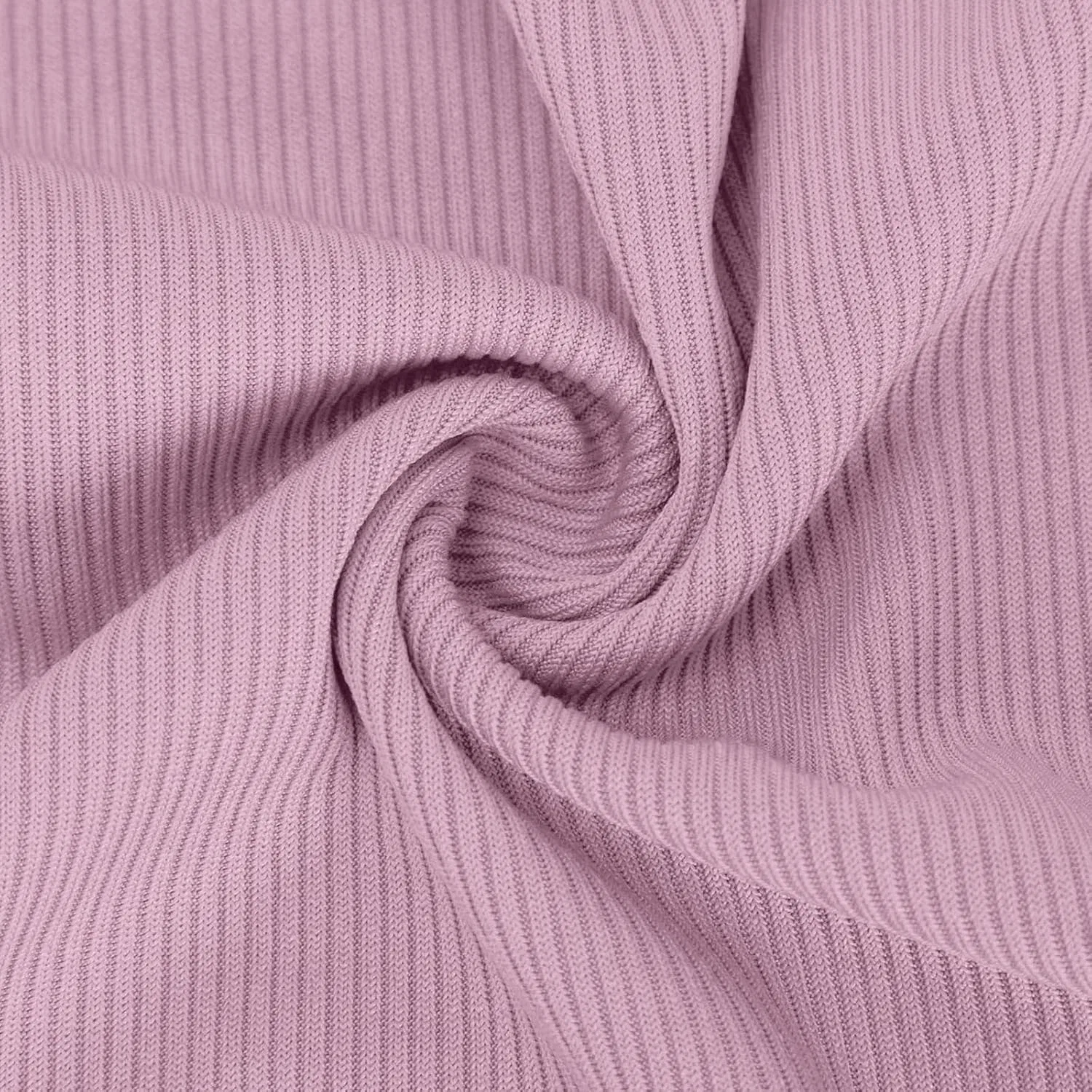 Топ женский без рукавов, круглый вырез, Ribbed, Slim Fit, Pink#03 — фото 4