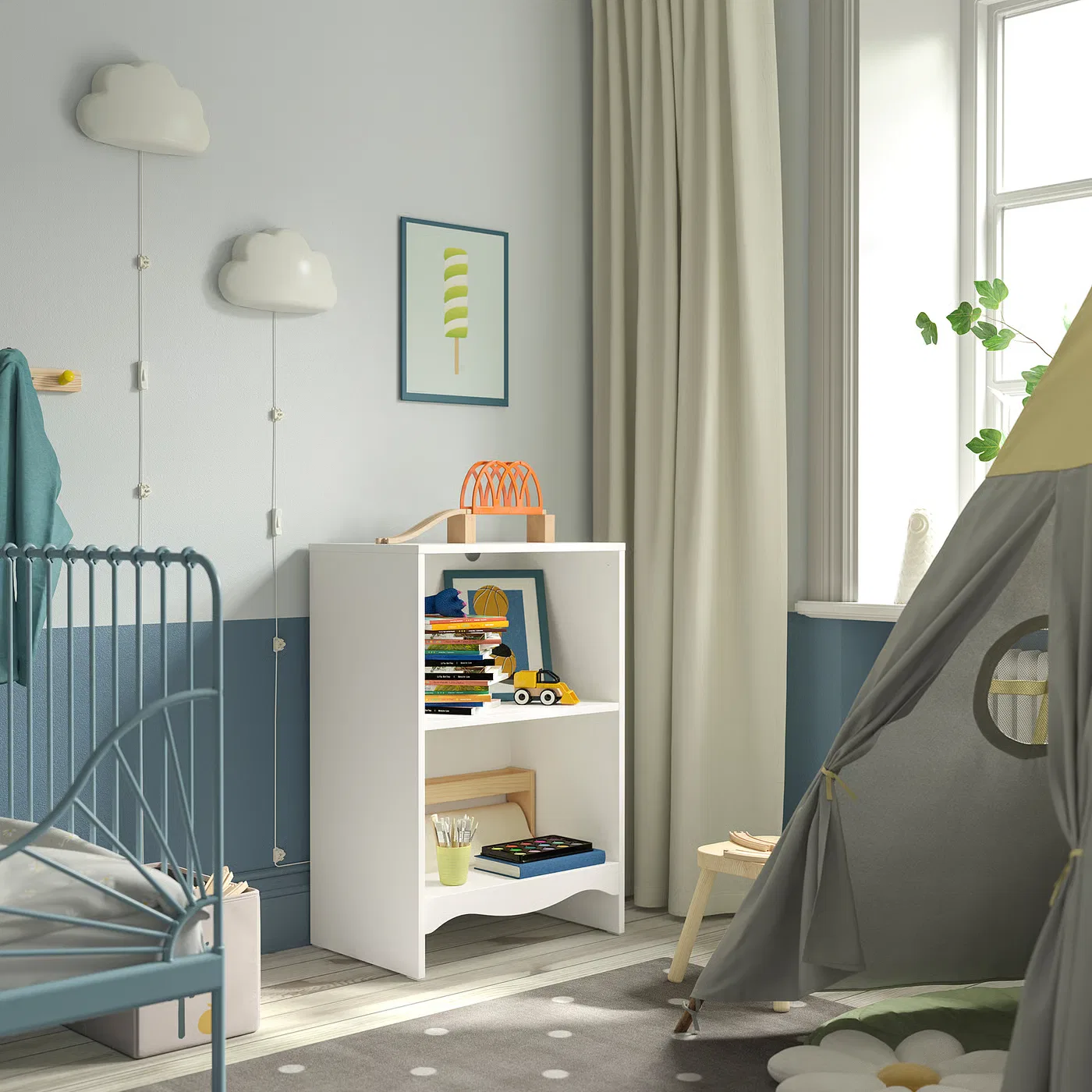 Пеленальный столик/книжная полка, белый Smågöra IKEA — фото 3