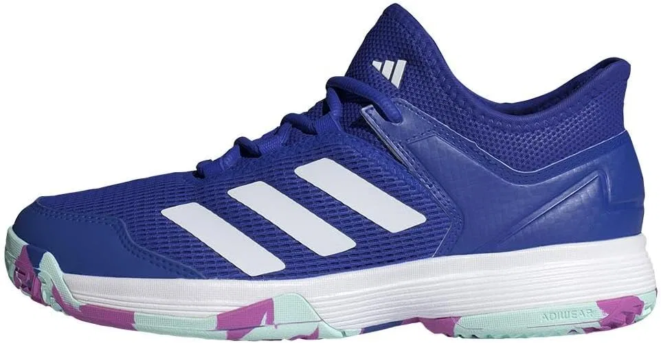 Кроссовки теннисные adidas, цвет Lucid Blue/White/Purple Burst — фото 4